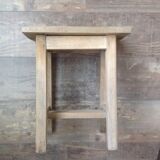 Raw wood stool