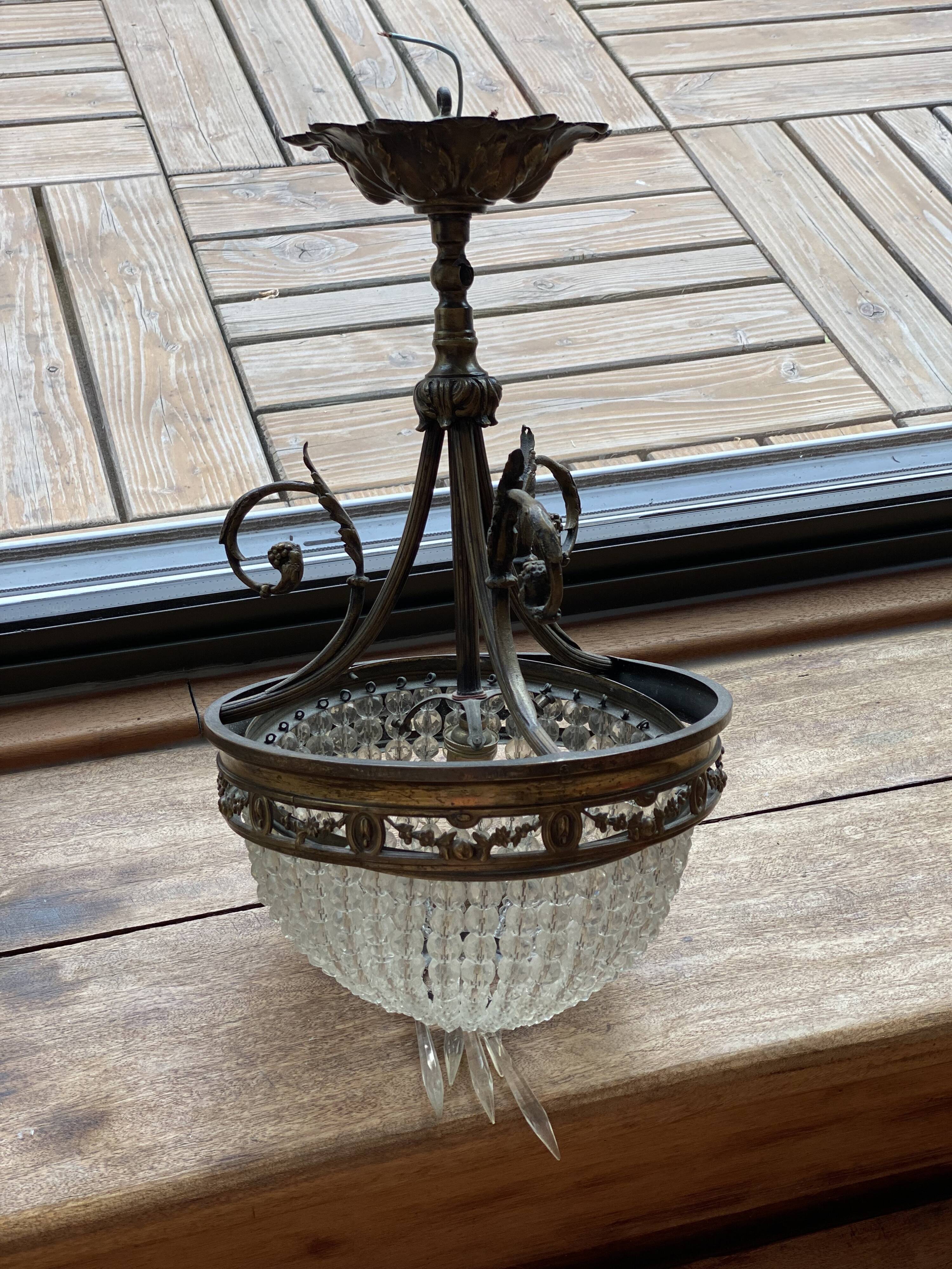 1930s hot air balloon chandelier