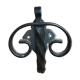 Patère en fer forgé