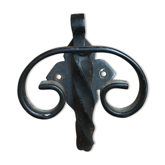 Wrought iron patère