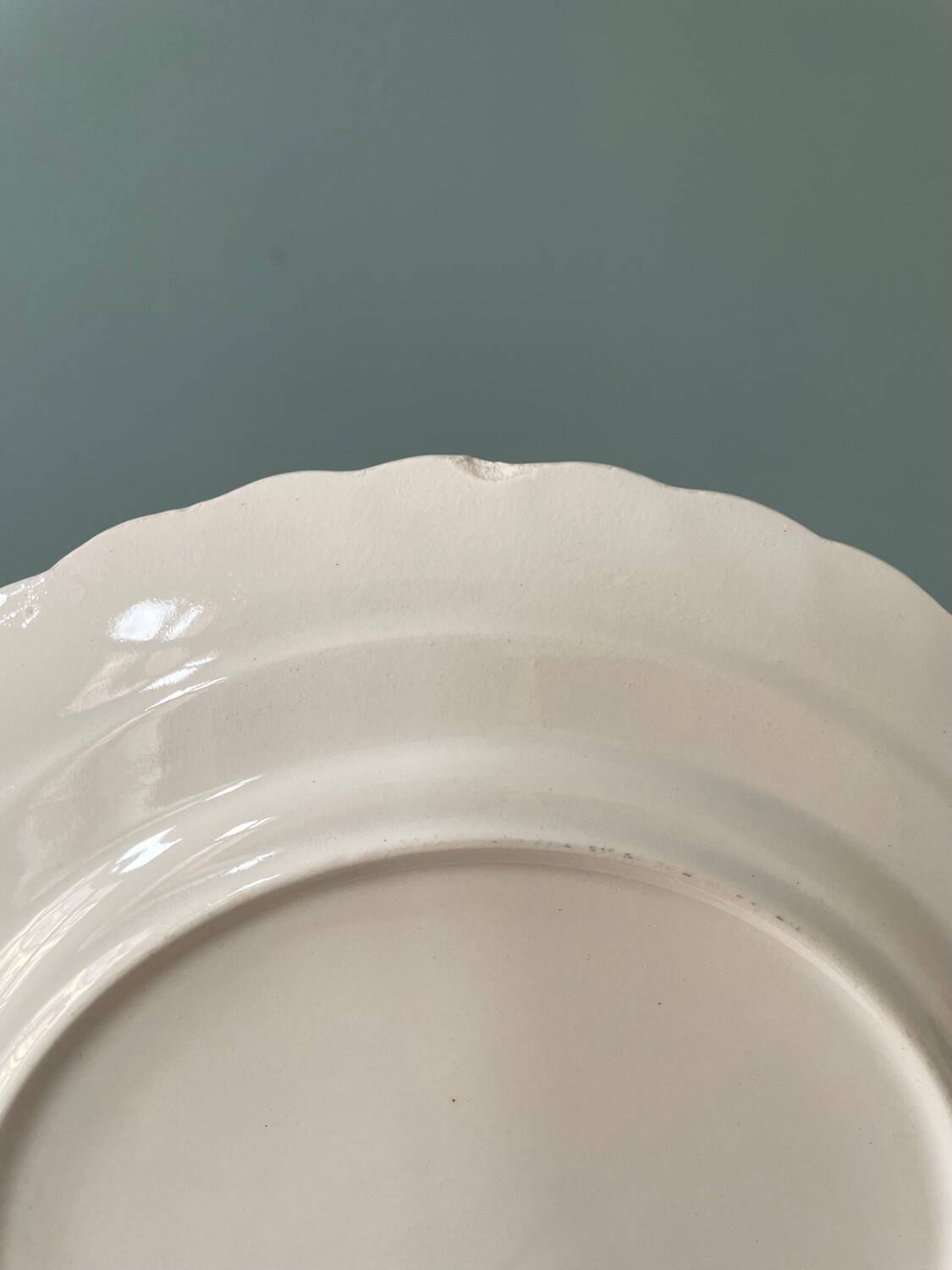 Set of 11 vintage Lunéville earthenware dessert plates