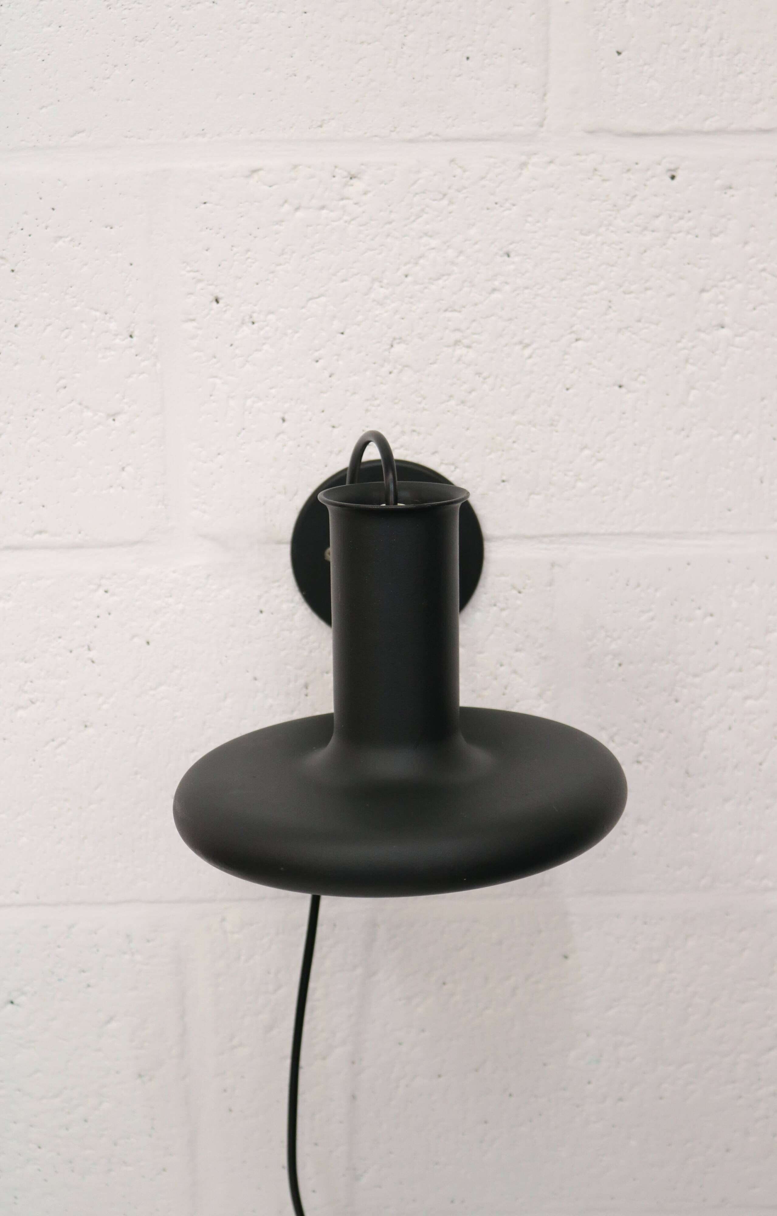 Top Design Fog & Morup black Wall Lamp - Optima 5 - Designed By Hans Due