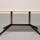 Marble Italy in the style of Gio Ponti coffee table metal brass, 1960s