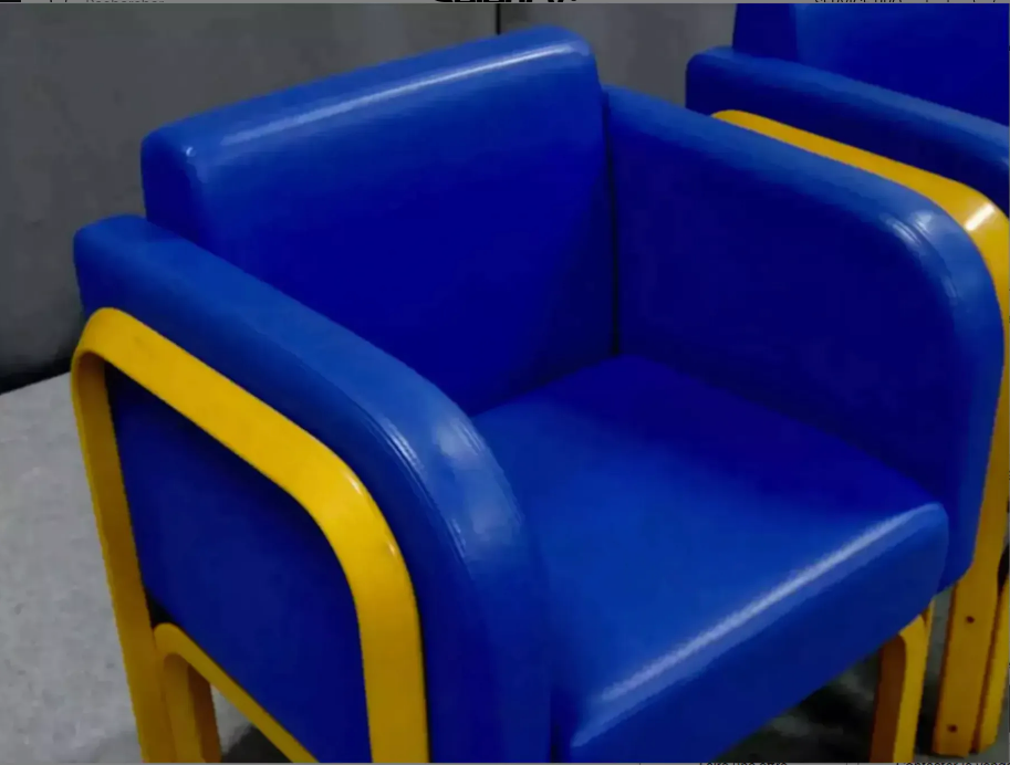 Pair of leather armchairs 1970