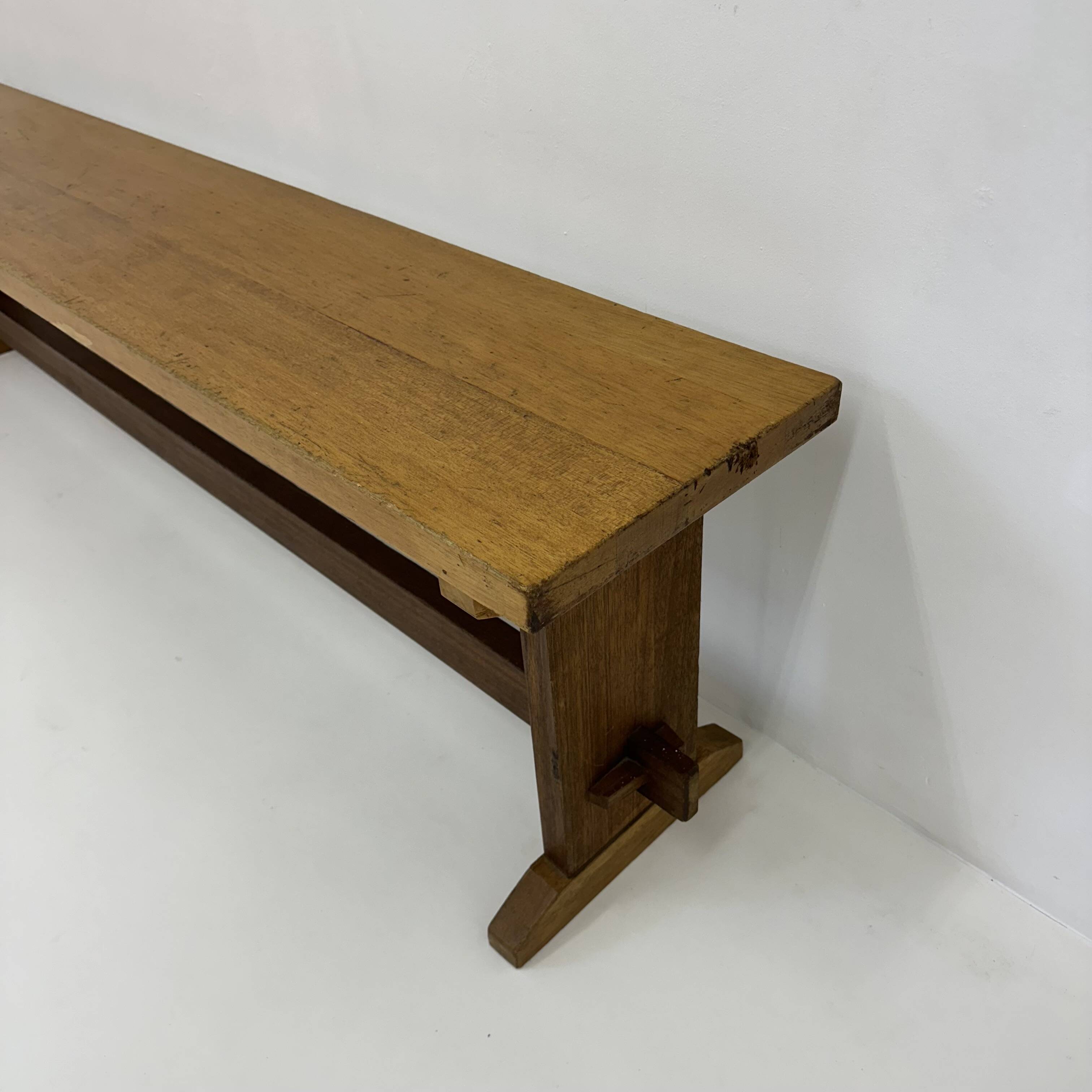 Vintage wooden school bench , 1970’s