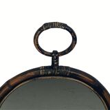 Faux bamboo chinoiserie mirror, France 1960s-1970