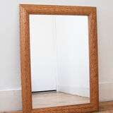 Mirror and its wooden frame