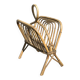 Vintage wicker and rattan magazine rack