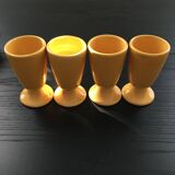 Set of 4 Mazagrans Provençal yellow