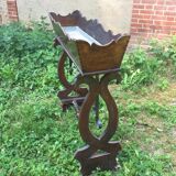 Wooden, wrought iron and zinc planter