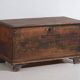 Antique folk art pine chest – Central Europe (c. 1900–1920)