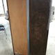 Wooden cabinet with wardrobe and shelves