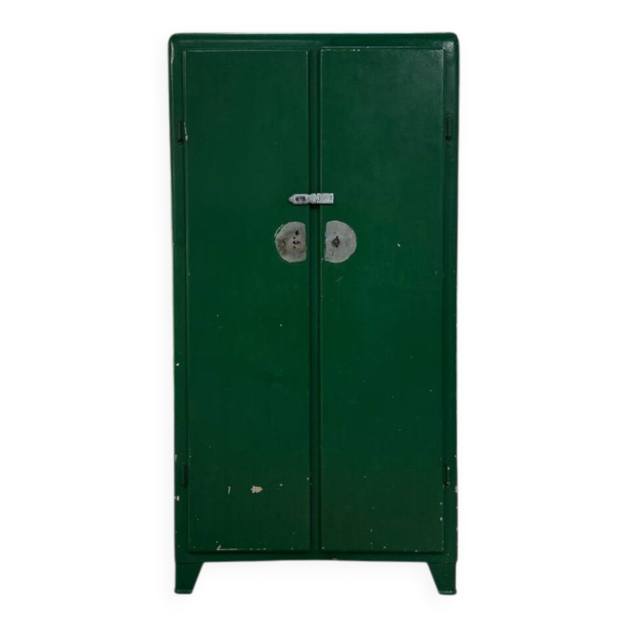 Armoire vintage en métal vert