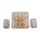 Large gold-plated & crystal glass flush mount light from kinkeldey, 1970s