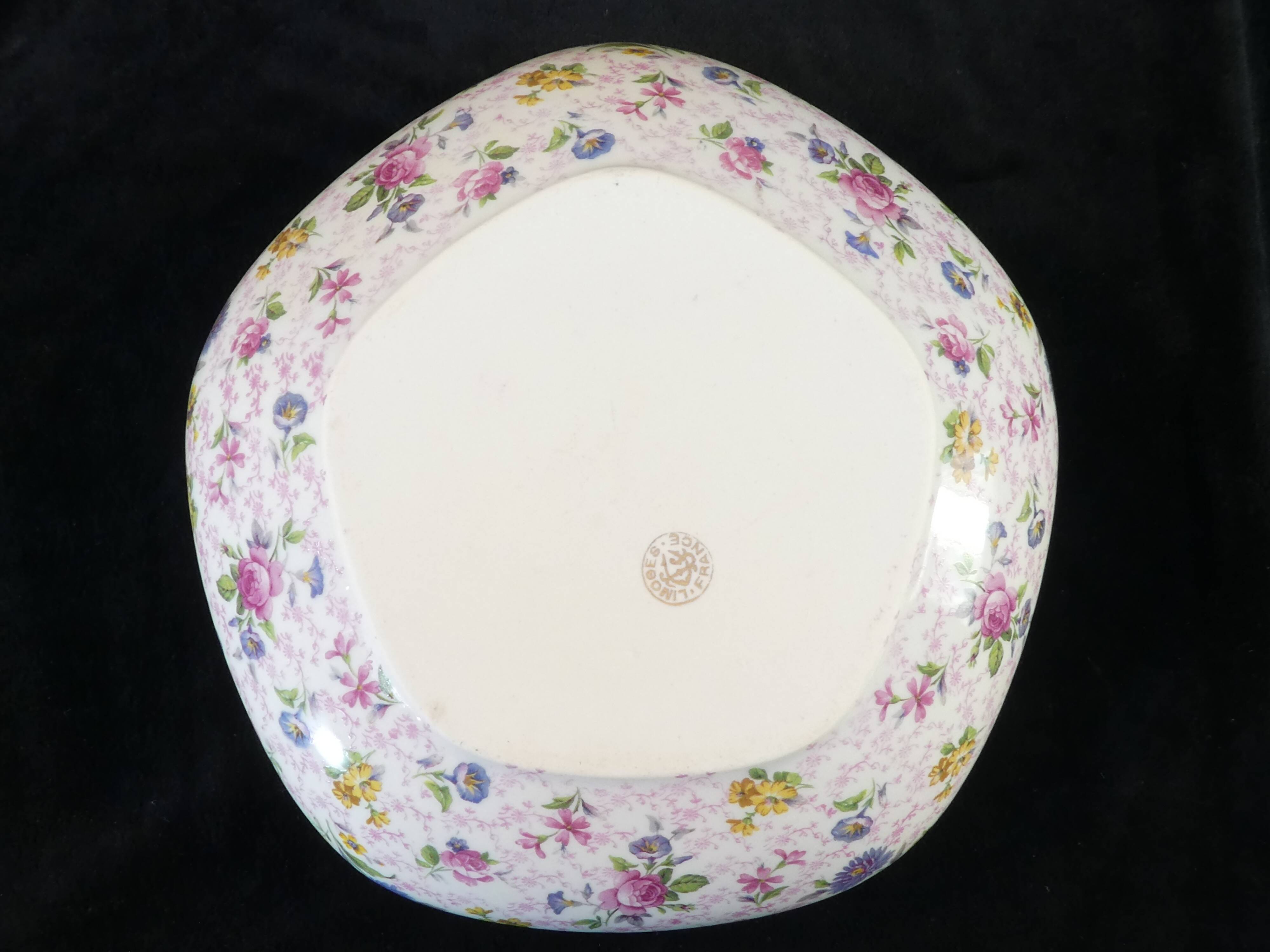 Hollow dish jatte in Limoges porcelain