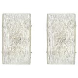 1 of 2 pairs of large wall sconces by Kalmar, Austria, 1960s