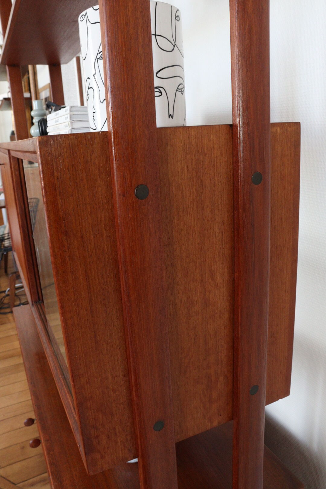 Vintage teak bookcase