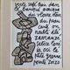 Screenprint after Jean Dubuffet framed under glass 26 cm by 32 cm