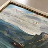 Oil on cardboard signed, dated 1904.