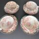 4 porcelain tea cups