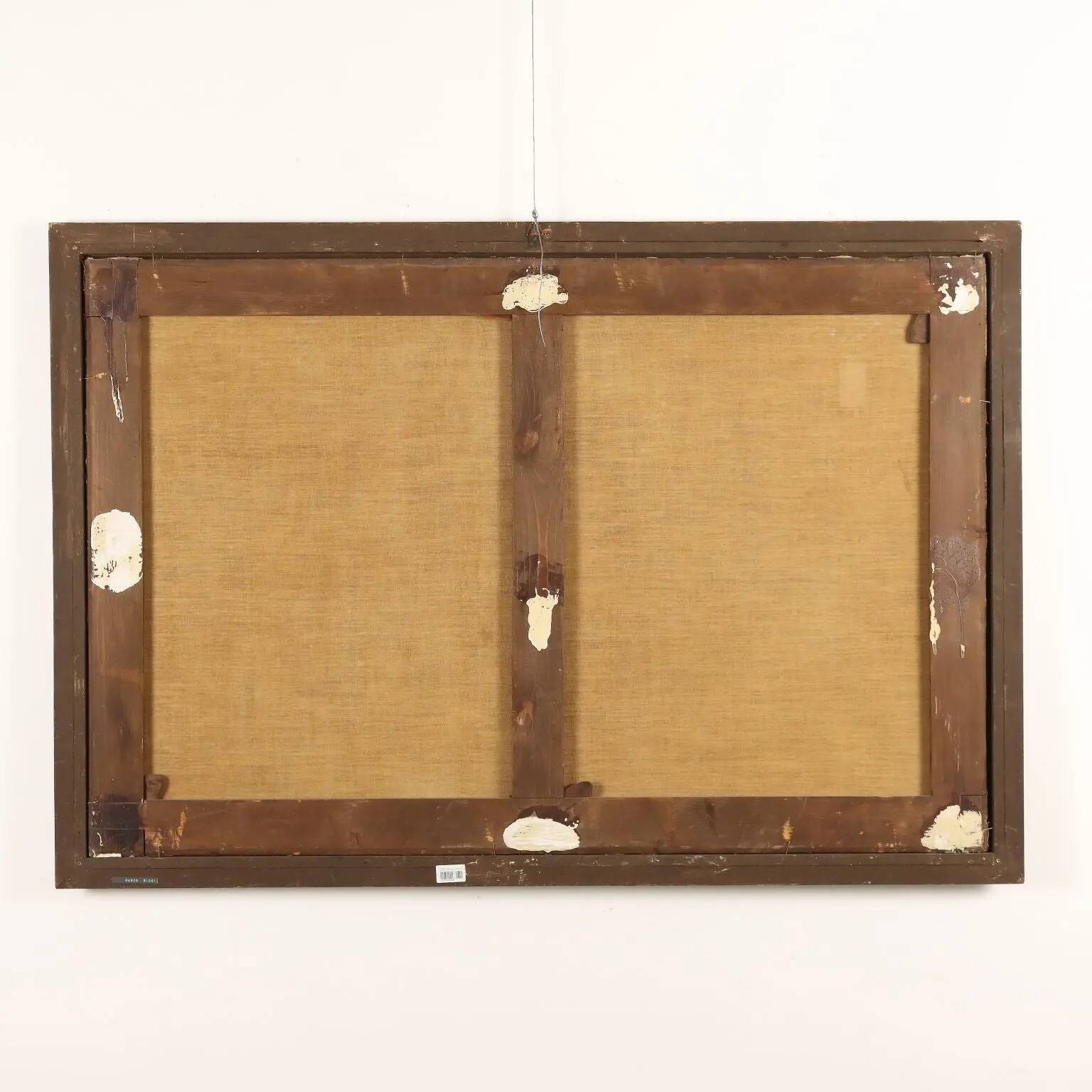Ancient table, influence of Marco Ricci, winter landscape '700