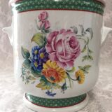 Ancien cache-pot vase véritable porcelaine france paris art décoratif design