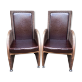 Pair of designer chairs "Lloyd Loom original".