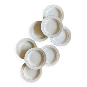 8 assiettes creuses vintage
