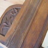 Old pediment mirror carved in wood