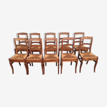 Series 10 Louis Philippe antique cherry chairs