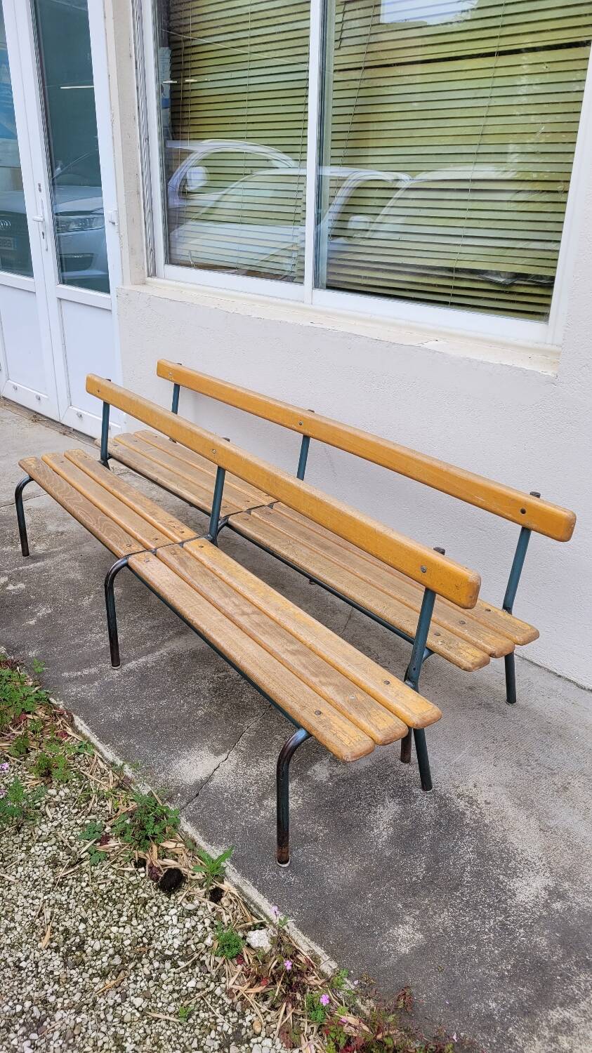 Pair of Mullca nursery school benches 1950s