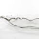 Plat Biedermeier, cristal transparent, République tchèque, 19e siècle