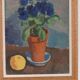 Swedish Oil on Panel – “Blue Flower and Citrus” attributed to Olax