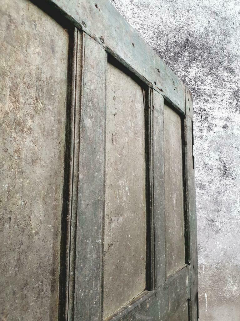 Antique oak sliding door loft door