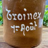 Old stoneware pitcher Troinex 1st August rustic vintage decor