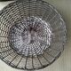 Pair of bread baskets, woven silver-plated wire baskets