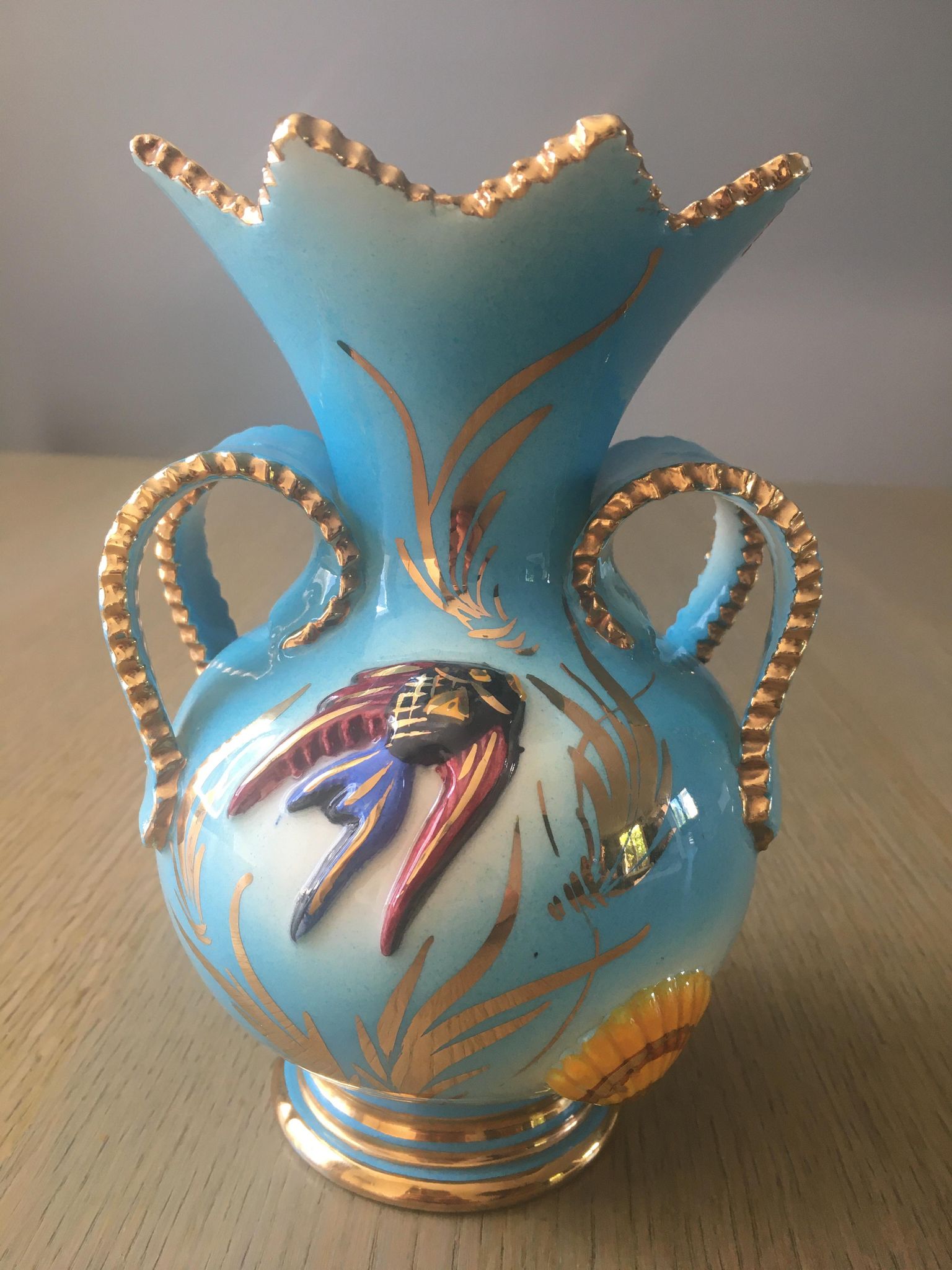 Vintage ceramic vase stamped Céroc Monaco