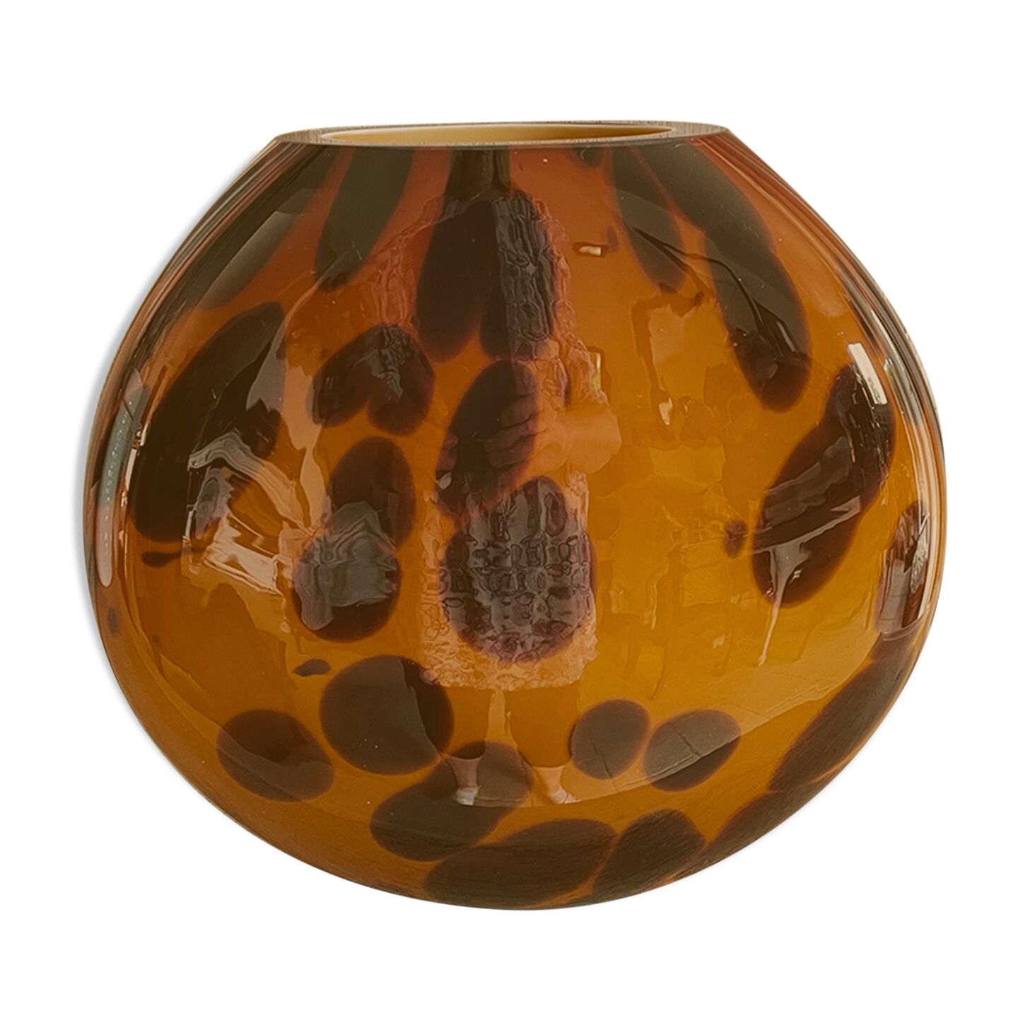 Vase tortoiseshell 80s