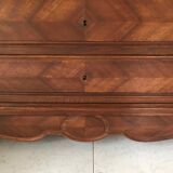 1940 chest of drawers inlaid wood and marble