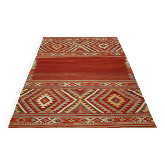 Turkish kilim rug, 229x144 cm, MYK-814