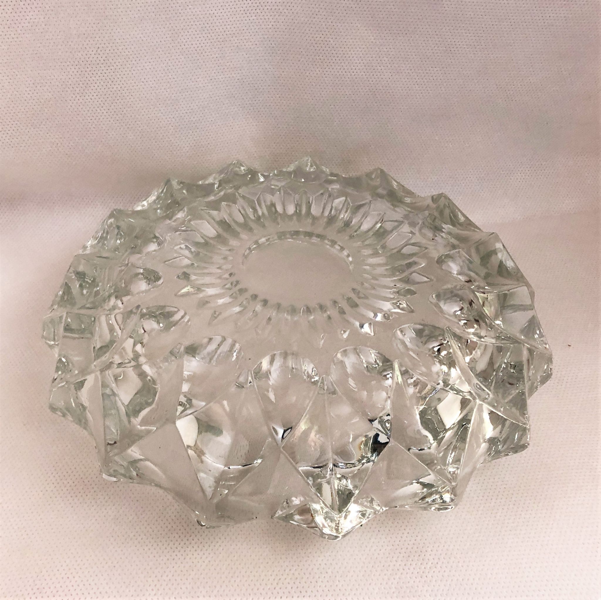 Cendrier vide-poche en cristal France
