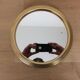 Set de 4 miroirs ronds cerclage doré 29cm