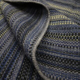 Modern Blue Wool Kilim Area Rug Handmade Flat-Woven Rug- 183x275cm