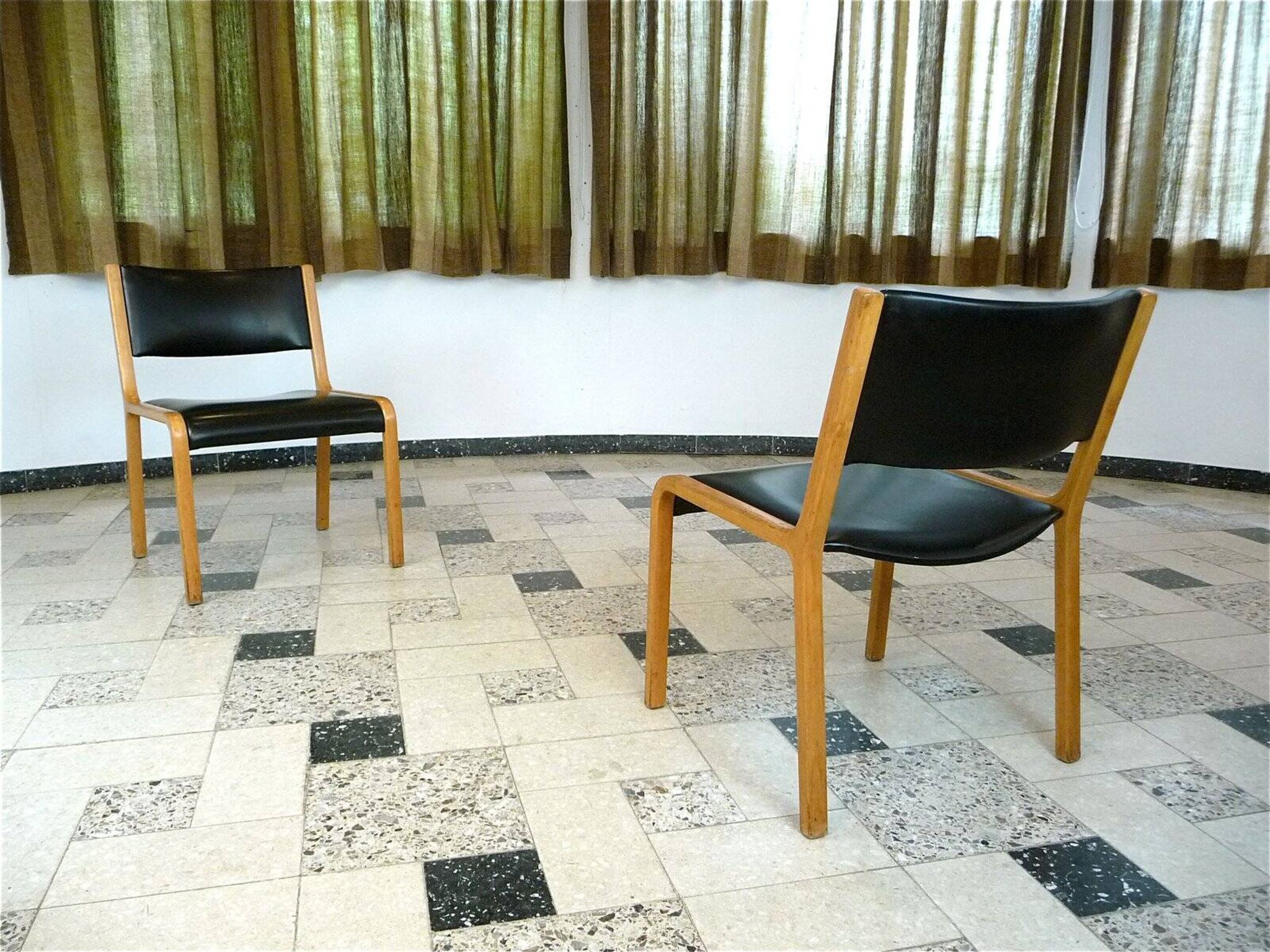Set of 2 Bentwood Side Chairs by Wilhelm Ritz for Wilkhahn, Germany 1960s