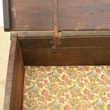 Antique chest in carved wood