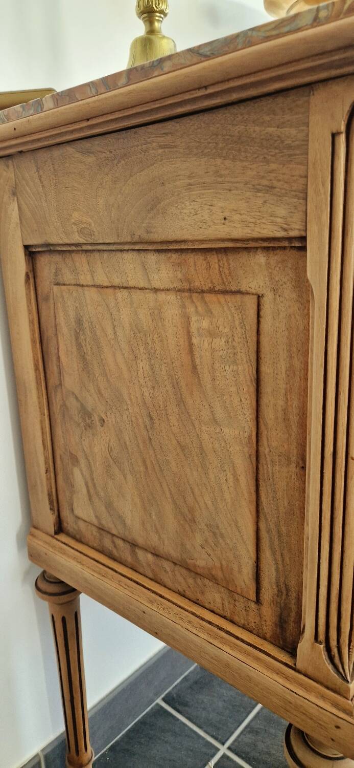 Louis XVI style wood and marble furniture