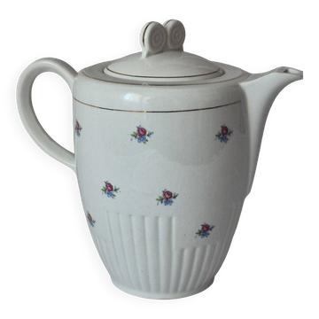 Verseuse cafetière demi-porcelaine Lunéville Keller et Guerin A585
