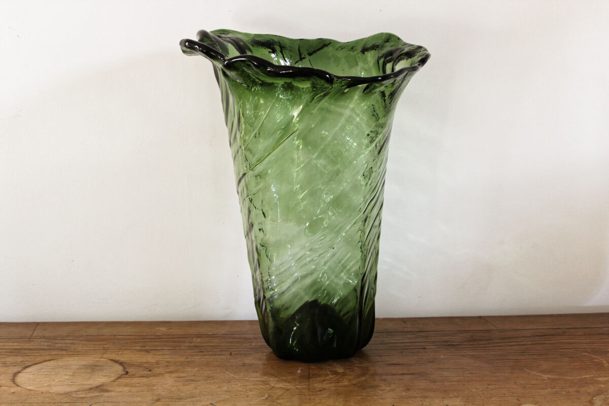 Vase glass bottle, 30s