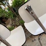 White formica chairs