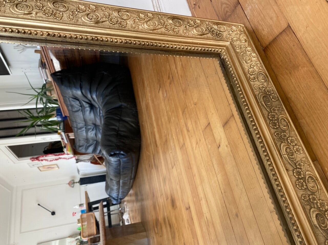 Miroir Louis Philippe doré 90cmx65cm